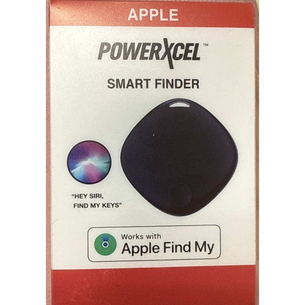 PowerXcel Smart Finder Black– Works with Apple Find My – Brand New in Box